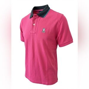 Psycho Bunny Pink Polo Shirt boys size L - BNWT